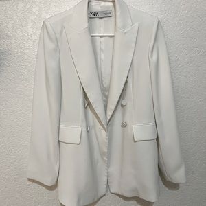 ZARA White Blazer